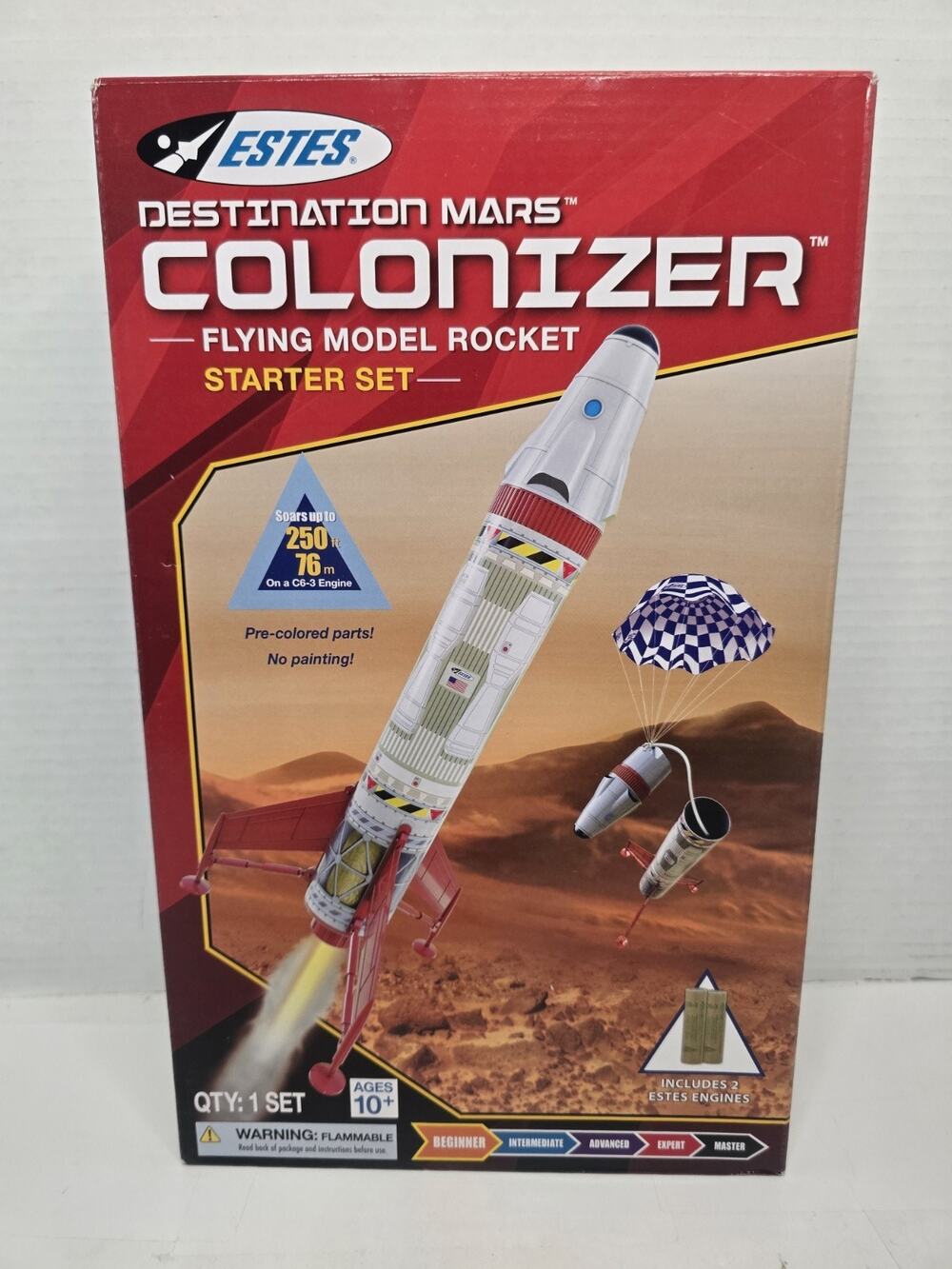 Estes Colonizer Model Rocket Starter Set, Beginner Skill Level (WITHOUT ENGINES)